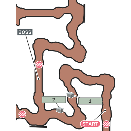 炭鉱のアイテムⅡのマップ