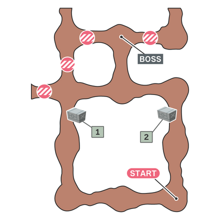 荒地のアイテムのマップ