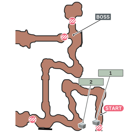 魔晄採掘施設調査任務のマップ
