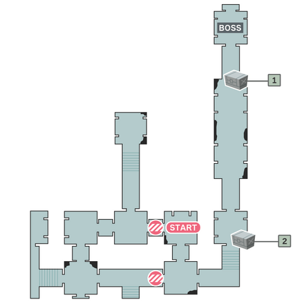 物資回収任務のマップ