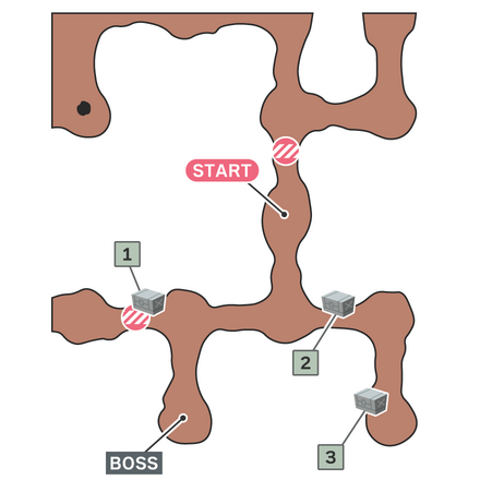 アクセサリ回収任務のマップ