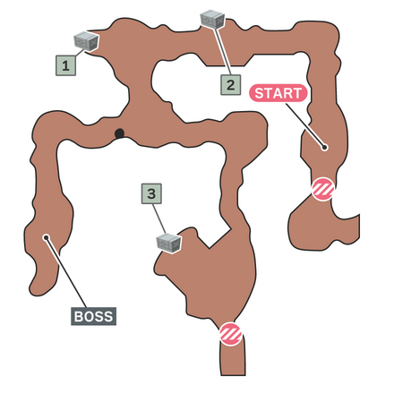 無人島へ逃げた少女のマップ