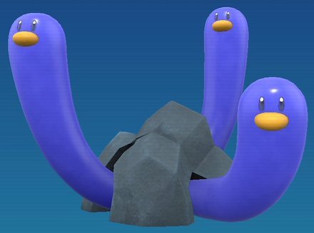 ウミトリオの色違いの見た目