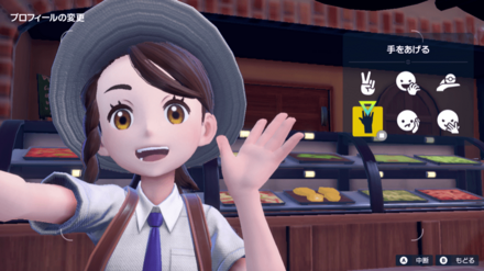 ポーズを決める