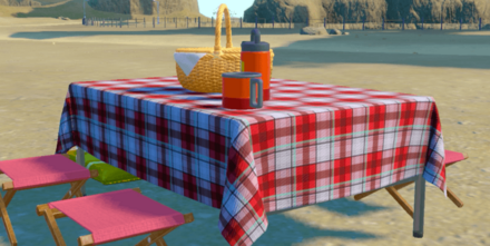 あかチェッククロス