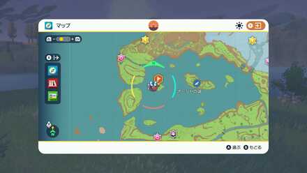 オージャの湖のマップ