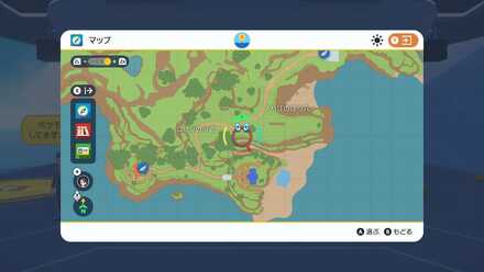 入り江のほら穴とコサジの小道