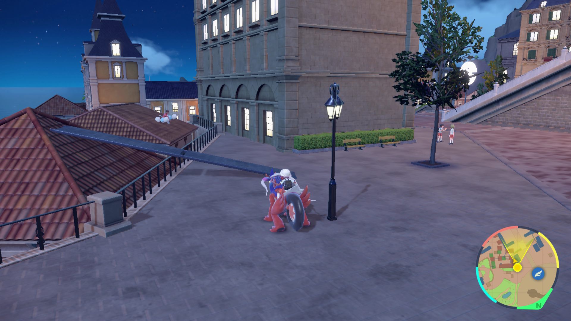 大階段の東のチルットのいる場所