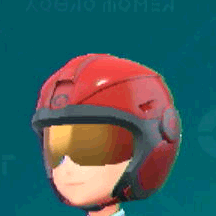 レーシングヘルメット(レッド)画像