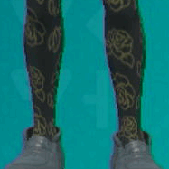 プリントタイツ(ブラック)画像