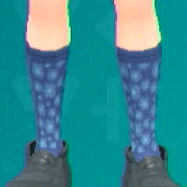 はながらハイソックス(ブルー)画像