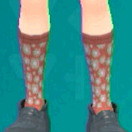 はながらハイソックス(レッド)画像