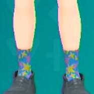 ほしがらクルーソックス(ブルー)画像