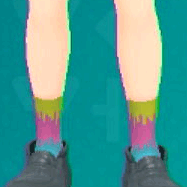 カラフルクルーソックス(E)画像