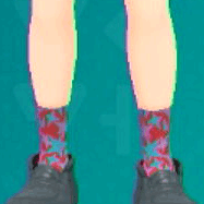 ほしがらクルーソックス(レッド)画像