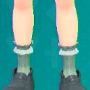 フリルクルーソックス(グリーン)画像