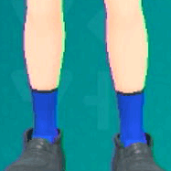 クルーソックス(ブルー)画像