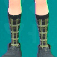 チェックがらハイソックス(ブラック)画像