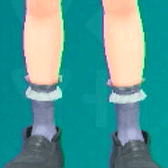 フリルクルーソックス(パープル)画像