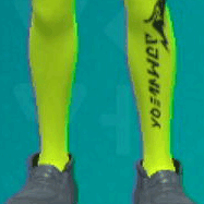 スポーツタイツ(ネオンイエロー)画像