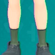 クルーソックス(カーキ)画像