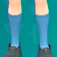 スポーツハイソックス(ネオンブルー)画像