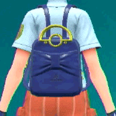 レザーリュック(ネイビー)画像