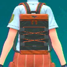 ナイロンリュック(オレンジ)画像