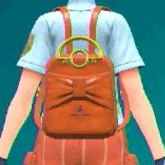 レザーリュック(オレンジ)画像