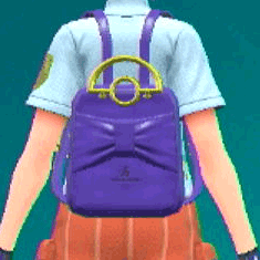 レザーリュック(パープル)画像