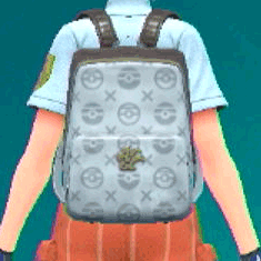 レザーリュック(ブラウン×ホワイト)画像