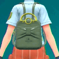 レザーリュック(カーキ)画像