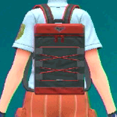 ナイロンリュック(レッド)画像