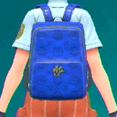 レザーリュック(ブルー)画像