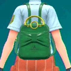 レザーリュック(グリーン)画像