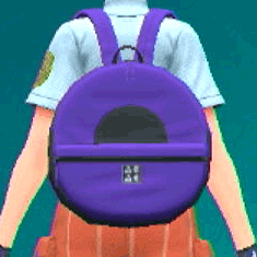 キャンバスリュック(パープル)画像