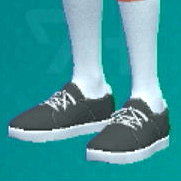 ローカットスニーカー(ブラック)画像