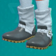 エンジニアブーツ(ホワイト×ブラック)画像