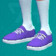 ローカットスニーカー(パープル)画像
