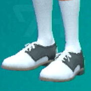 レースアップシューズ (ホワイト×ブラック)画像