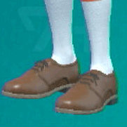 レースアップシューズ (ブラウン)画像