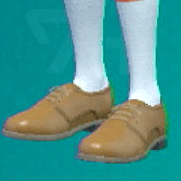 レースアップシューズ (キャメル)画像