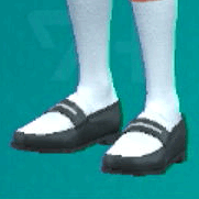 ローファー(ブラック×ホワイト)画像