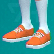 ローカットスニーカー(オレンジ)画像