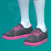 ロケットスニーカー(ブラック×ピンク)画像