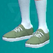 ローカットスニーカー(カーキ)画像