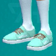 ローカットスニーカー(パステルグリーン)画像