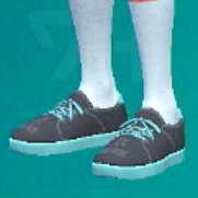 ロケットスニーカー(ブラック×ブルー)画像