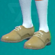 レースアップシューズ (ベージュ)画像