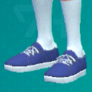ローカットスニーカー(ネイビー)画像